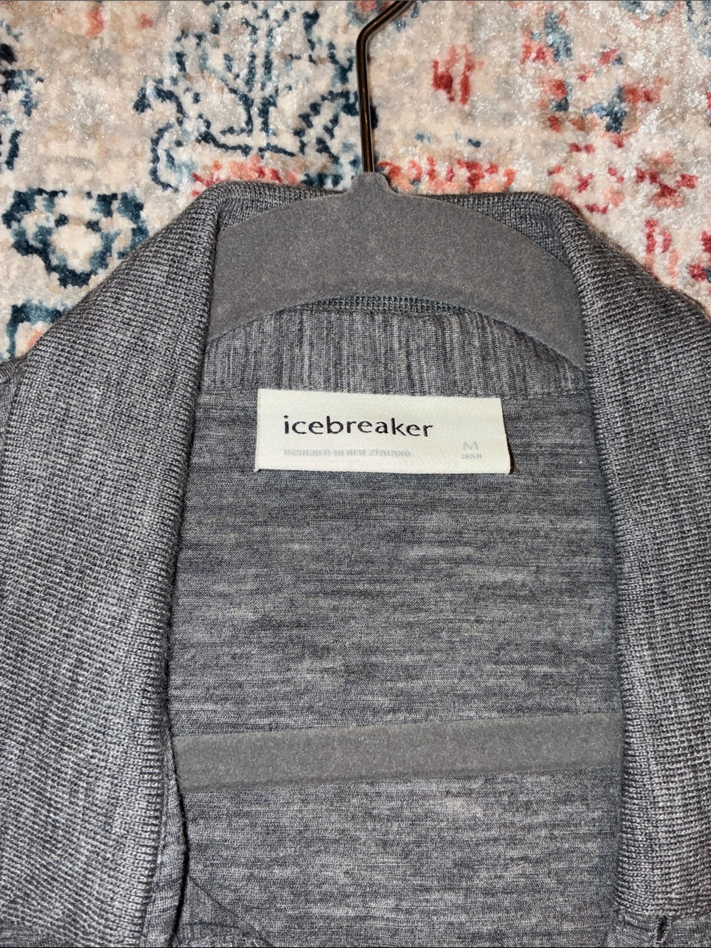Icebreaker Grey Merino Short-Sleeve Polo - Picture 4 of 7